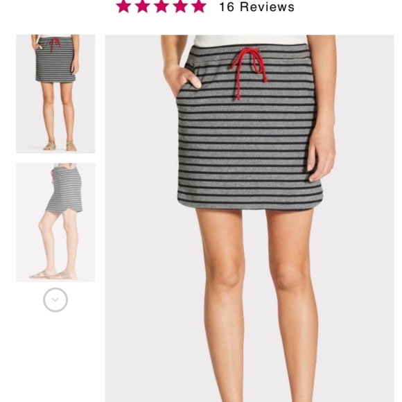 Sundry Dresses & Skirts - NWT Sundry Stripe Skirt Gray Black size 3 Large